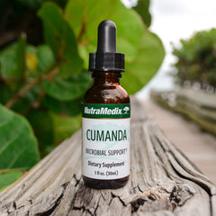 NutraMedix Cumanda bottle in a daily wellness routine setting.