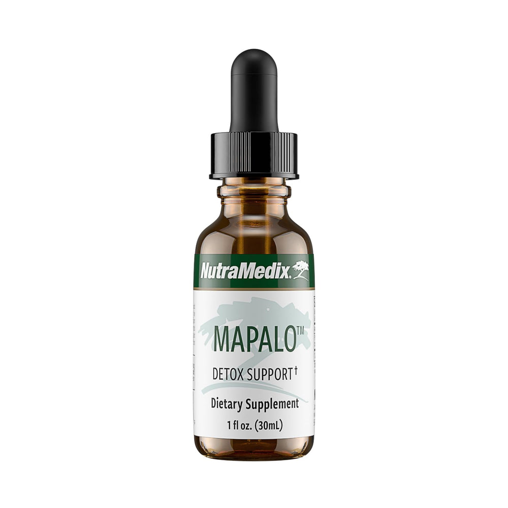 NutraMedix Mapalo bottle on a clean surface highlighting natural detox support.