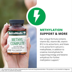 NutraMedix Methyl Complete label detail showing creatine and betaine