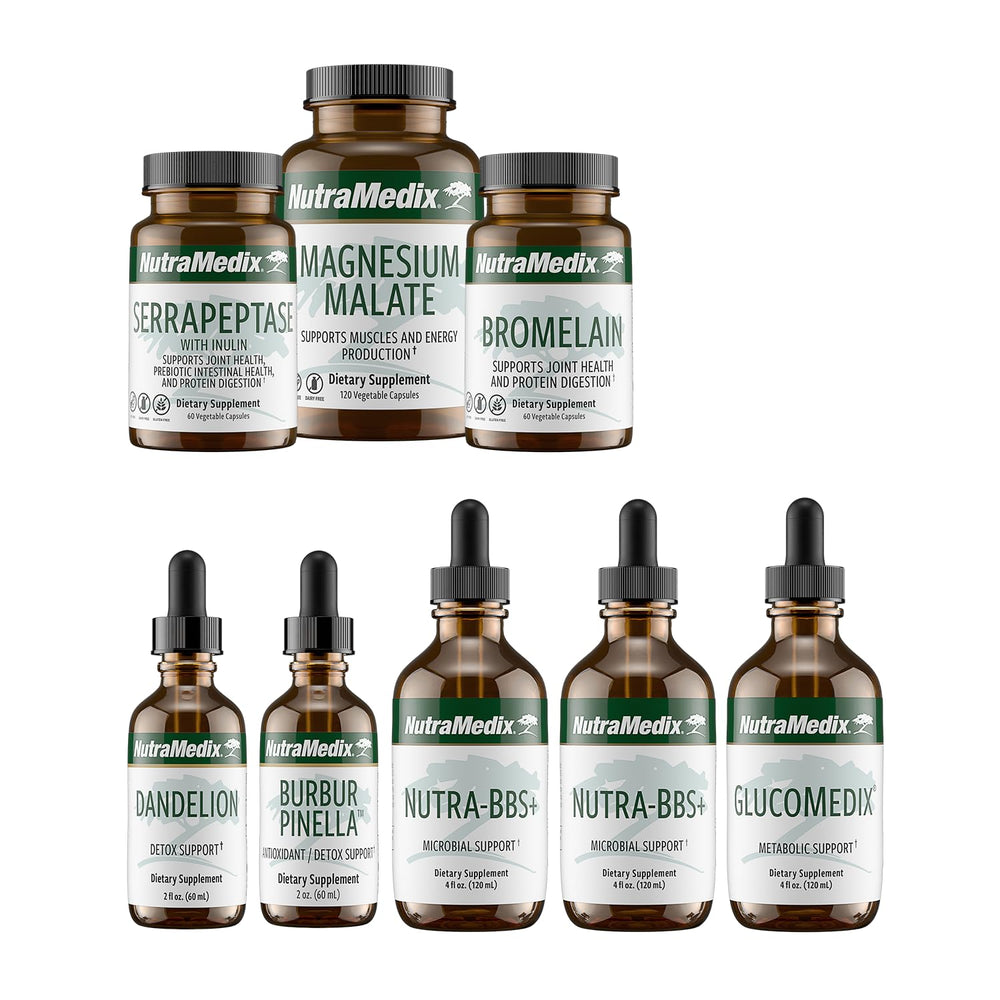 NutraMedix Month Six detox bottle shown for energy and balance support