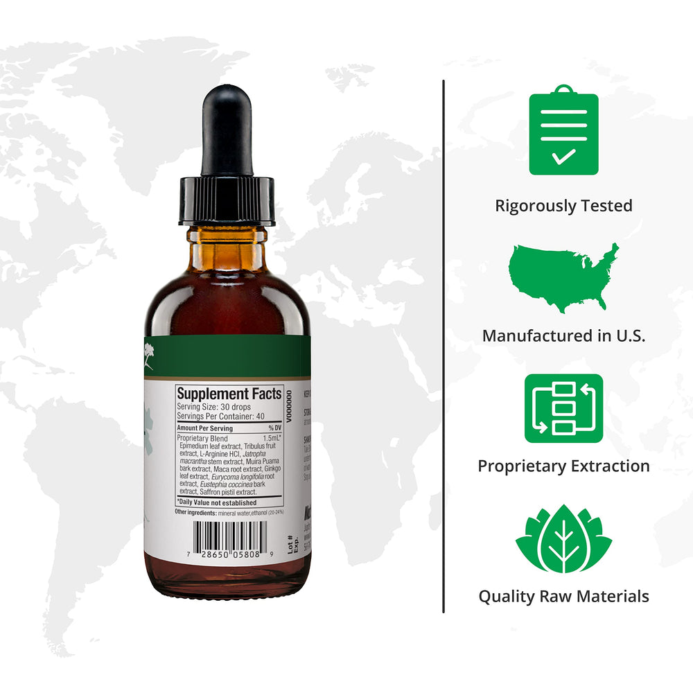 NutraMedix Natural Boost for Men liquid dropper enables quick daily vitality.