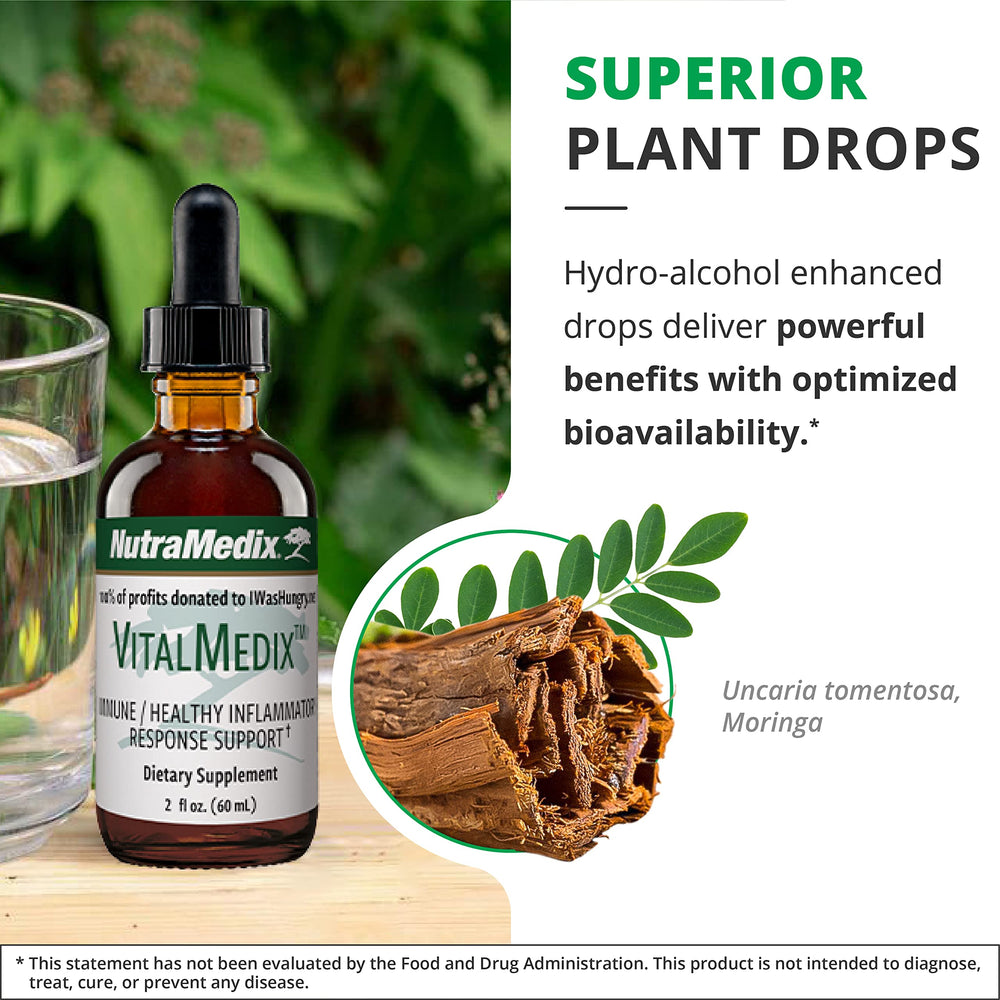 NutraMedix VitalMedix immune support visual suggests everyday vitality.