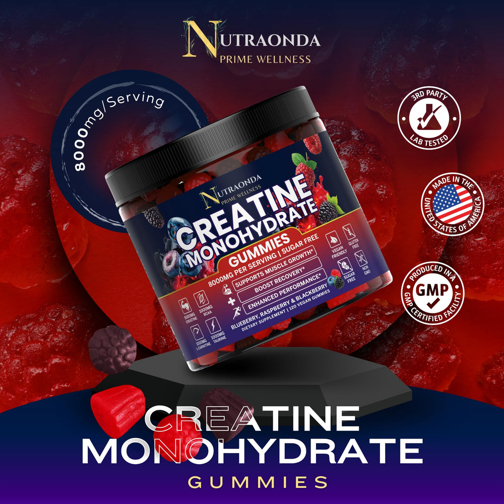 Nutraonda gummies closeup showing soft texture for pre-workout use