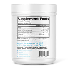 NutraOne GlutaOne powder being mixed into a drink demonstrates convenient post-workout hydration