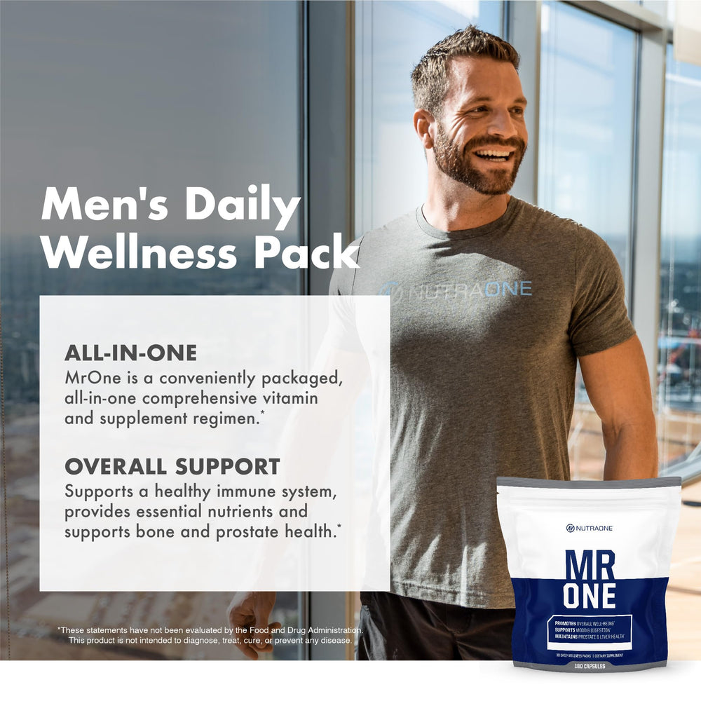 NutraOne MrOne 30-day packs offer a convenient daily wellness routine