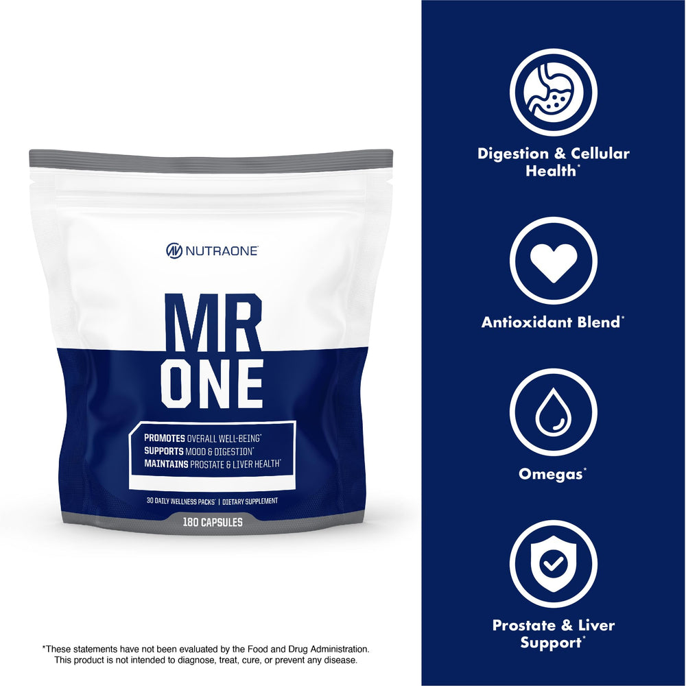 NutraOne MrOne omega fatty-acid complex supports mood and energy throughout the day