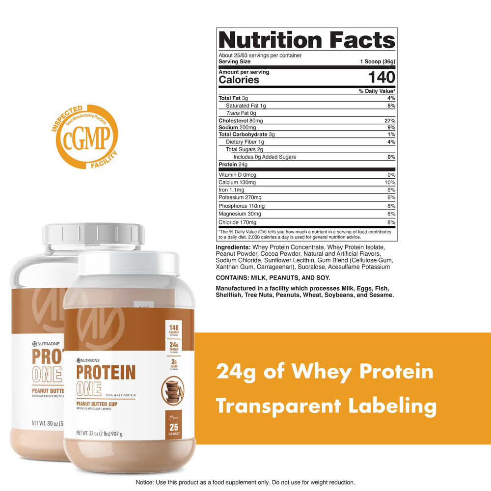 NutraOne ProteinOne shake in a bottle for a quick post-workout refreshment.