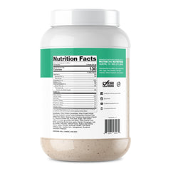 NutraOne ProteinOne powder scoop in shaker for quick nourishment.