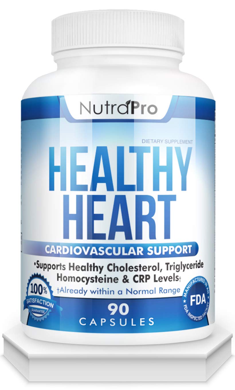 NutraPro Healthy Heart bottle front for daily heart health support