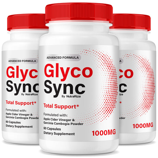 NutraRize Glyco Sync Pills 3-pack front view for daily wellness support