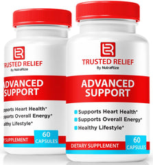 NutraRize Trusted Relief Capsules bottle front for daily energy support.