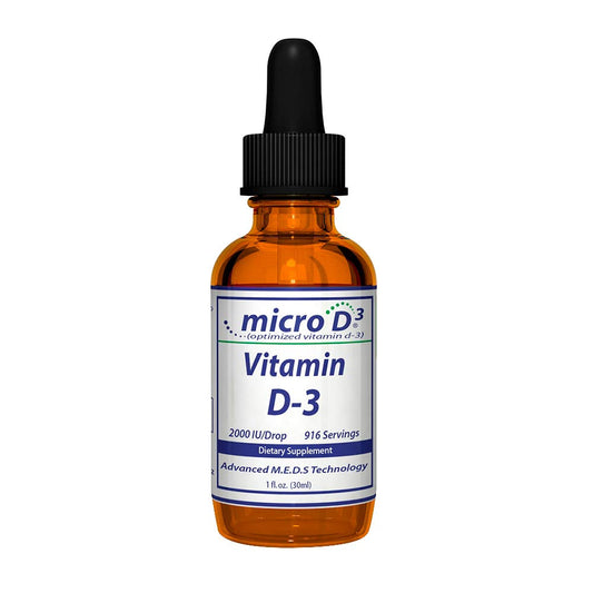 Nutrasal Micro D3 Drops bottle for daily vitamin D-3 support