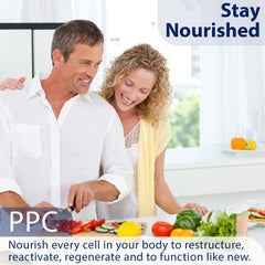 Nutrasal PhosChol dosing scene with capsules and cup