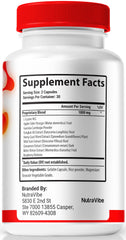 NutraVibe GlycogenBalance capsules close-up highlighting natural ingredients.