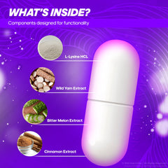 NutraVibe NervoLyn dispensed pills on a table for use.