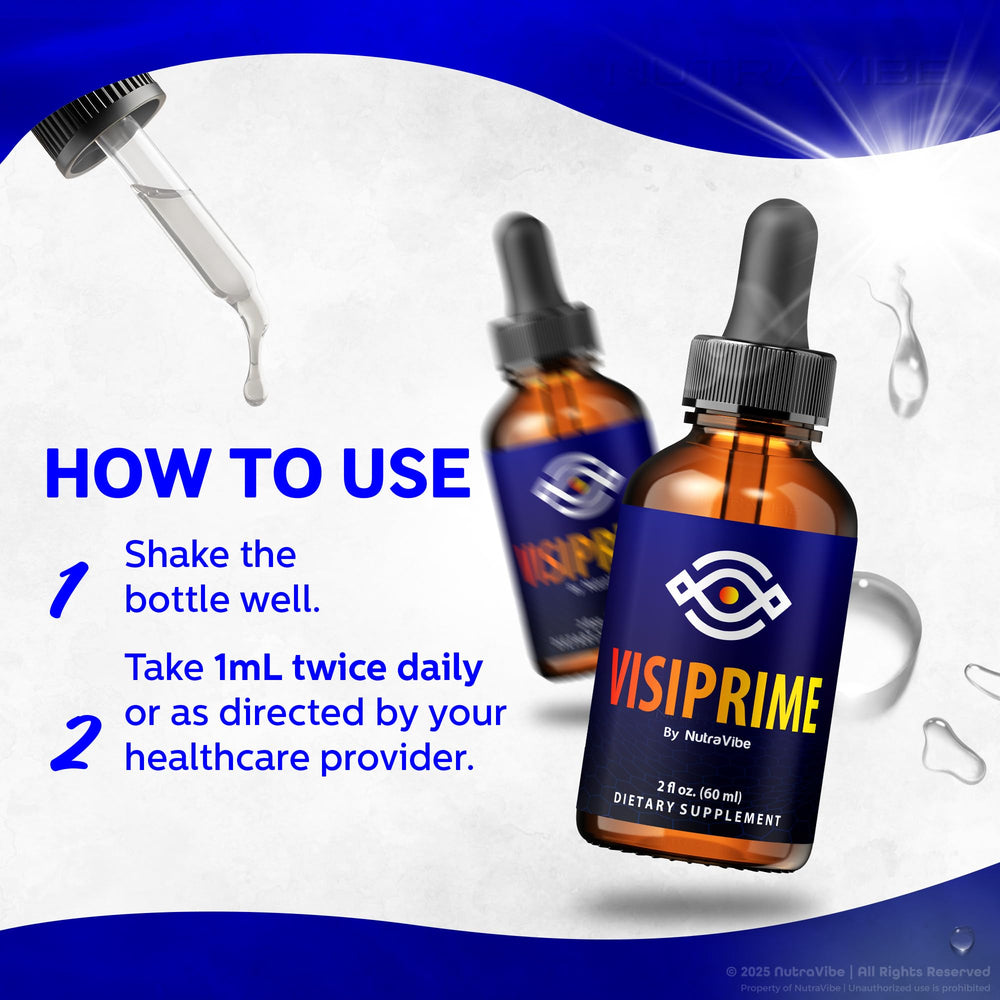 NutraVibe Visiprime ingredients label emphasizes natural components for thoughtful self-care.