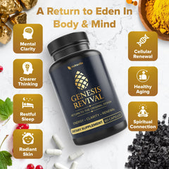 Nutraville Genesis Revival glowing skin scene suggests radiant vitality