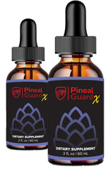 Nutraville Pineal Guard X bottle emphasizes pineal support for focus.