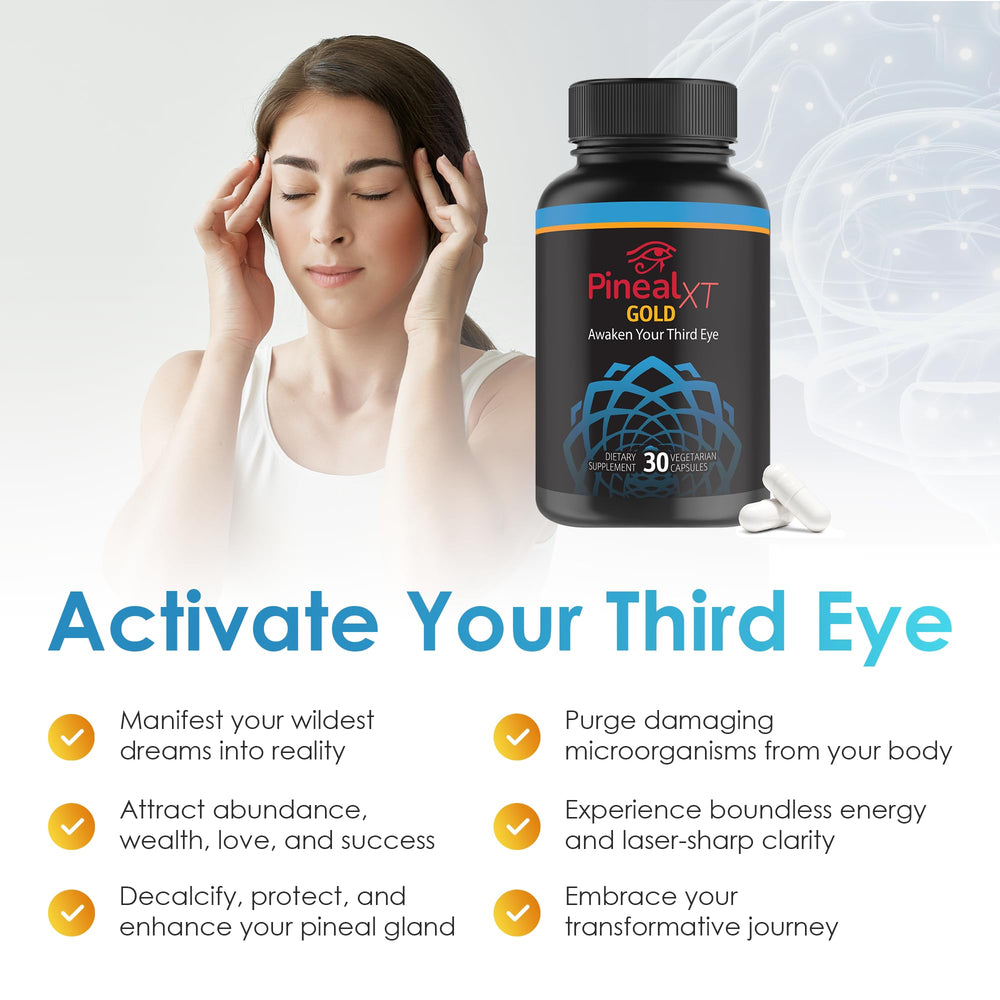 Nutraville Pineal XT Gold ingredients list highlights seven potent components.