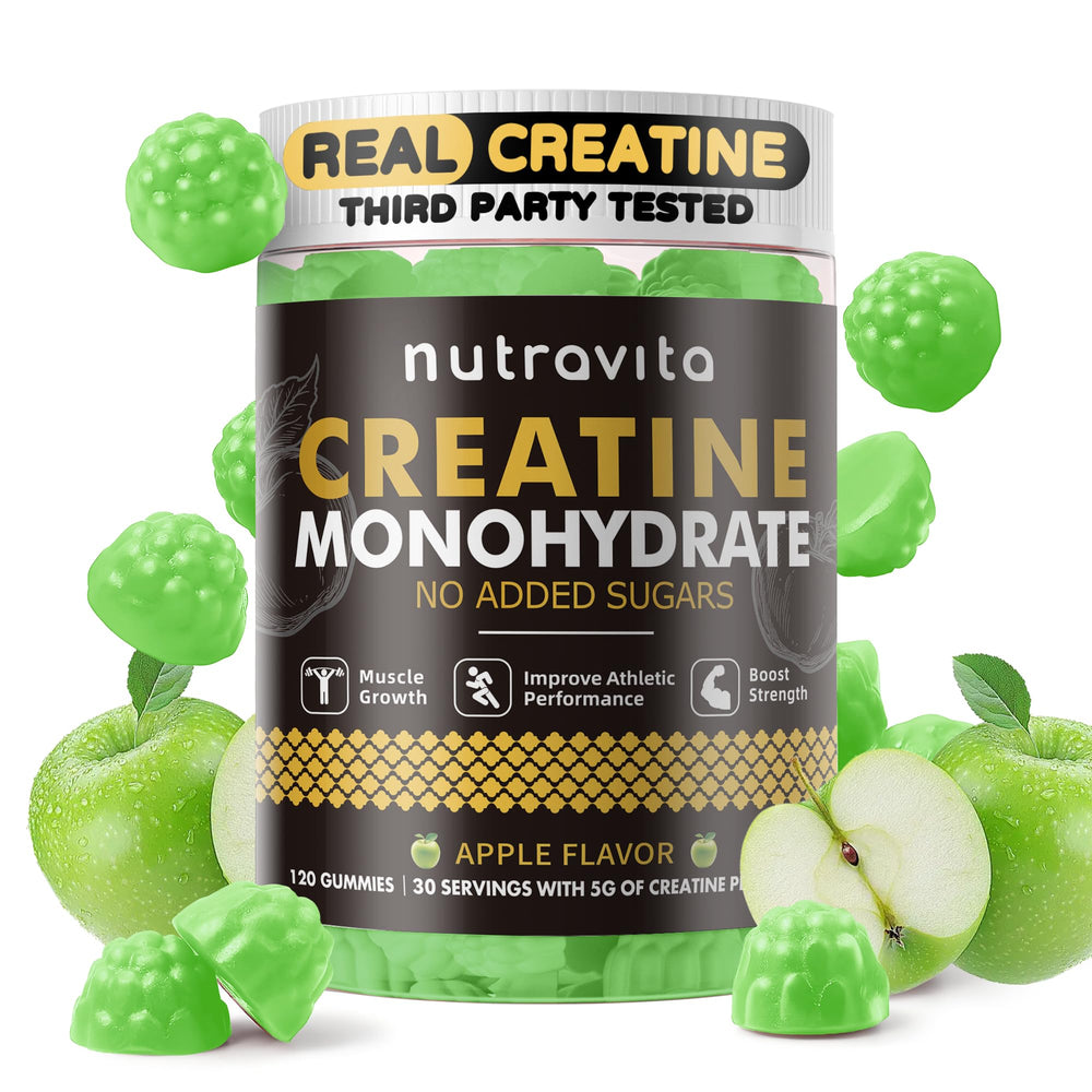 Nutravita Creatine Gummy supports an active lifestyle during training.