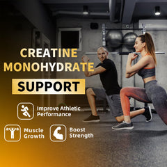 Nutravita Creatine Monohydrate Gummies serving three gummies showcased with spoon