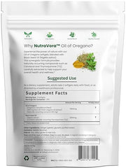 NutraVora softgels closeup highlights easy daily routine and gentle digestion.