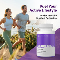 Nutra Wave Pure Berberine serving pack illustrates 500 mg per capsule