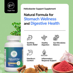 Nutraxcol HELICOBKILLER probiotic science concept and gut balance