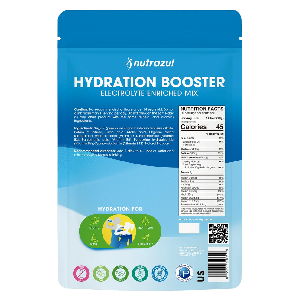 nutrazul Hydration Booster on-the-go usage for quick hydration