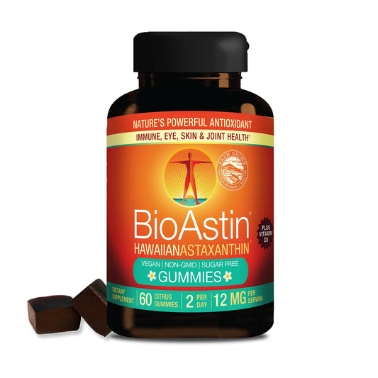 Nutrex Bioastin astaxanthin gummies bottle front for daily wellness