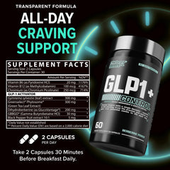 Nutrex GLP-1 capsules before meals prepared for balanced nutrition.