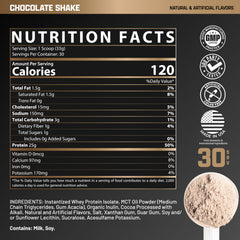 Nutrex IsoFit chocolate powder pouring into a shaker for fast absorption.