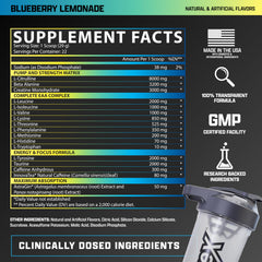 Nutrex Outlift bottle on shelf ready to mix for workouts