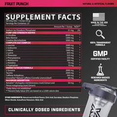 Nutrex Outlift ingredient panel showing transparent dosing for training choices.