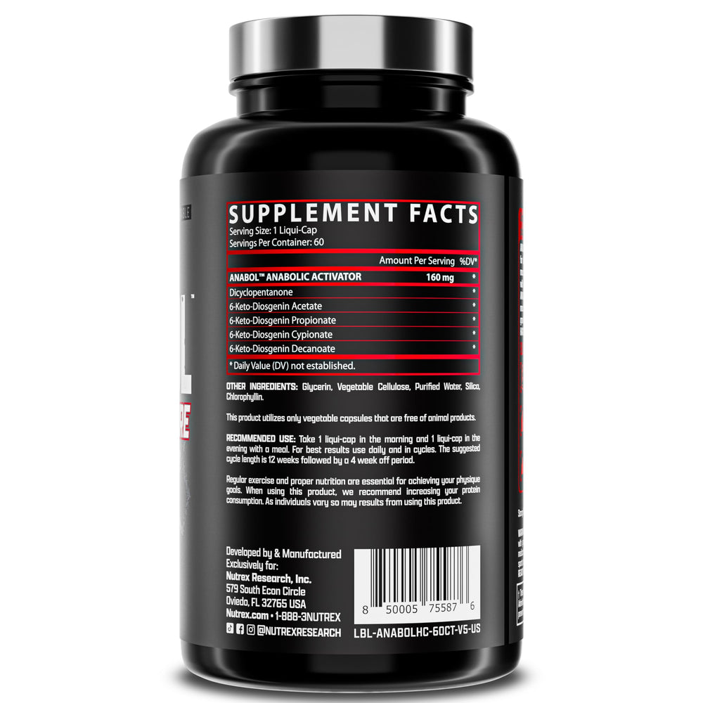 Anabol Hardcore vegetarian capsules ready for daily supplementation
