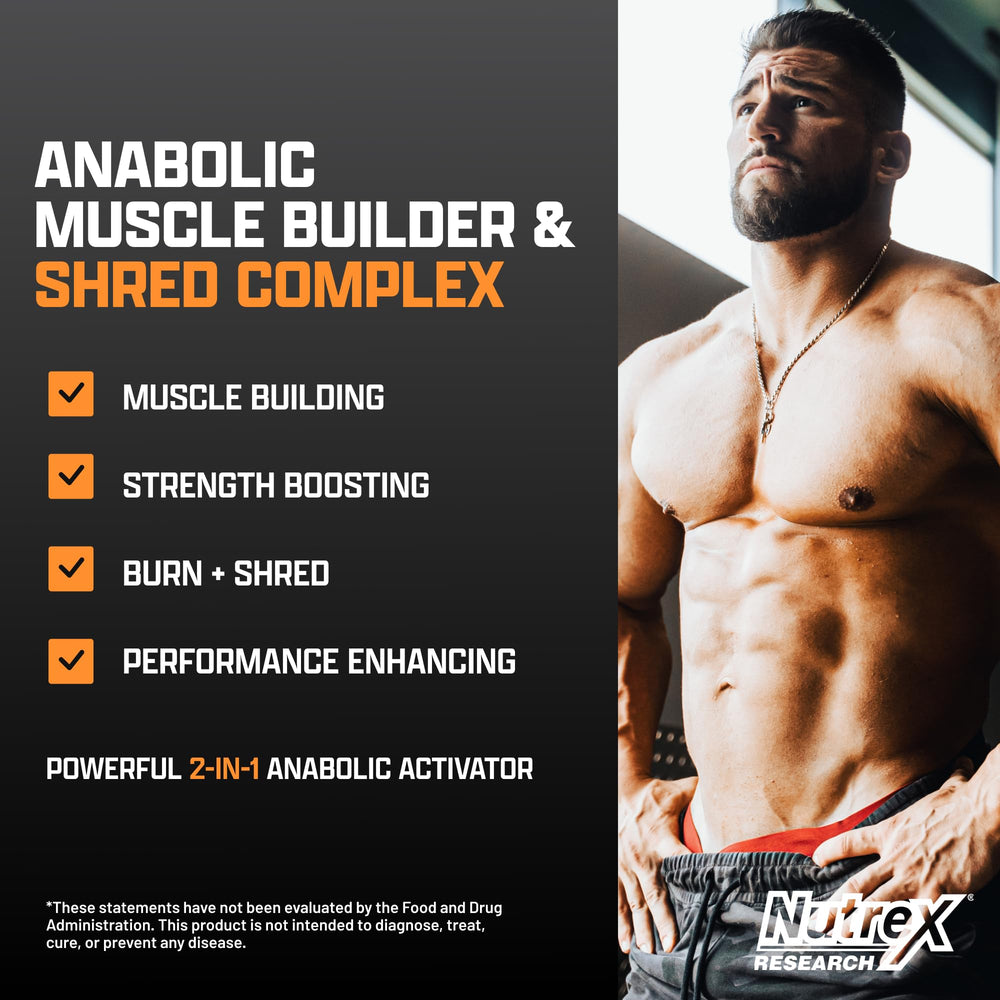 Nutrex Research Anabol Ripped capsules close-up for easy dosing and muscle recovery.