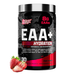 Nutrex Research EAA Hydration Fruit Punch bottle supports intra-workout amino acid replenishment