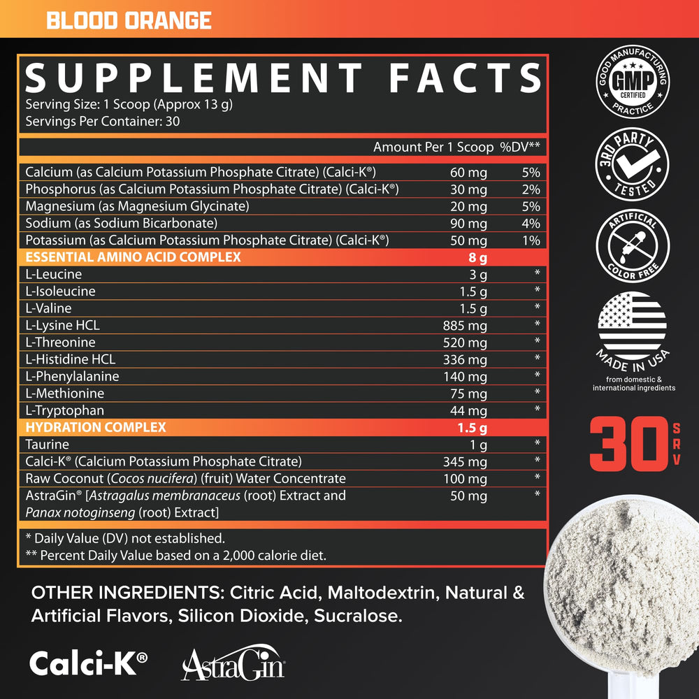 Nutrex Research EAA Hydration post-workout scene indicates lean muscle support.