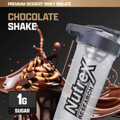 Pouring IsoFit powder into shaker for post-workout fueling
