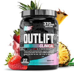 Nutrex Research Outlift Clinical bottle pour for pre-workout energy and focus