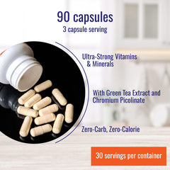 Nutri-Align Keto Multivit ingredients pack showing essential nutrients.