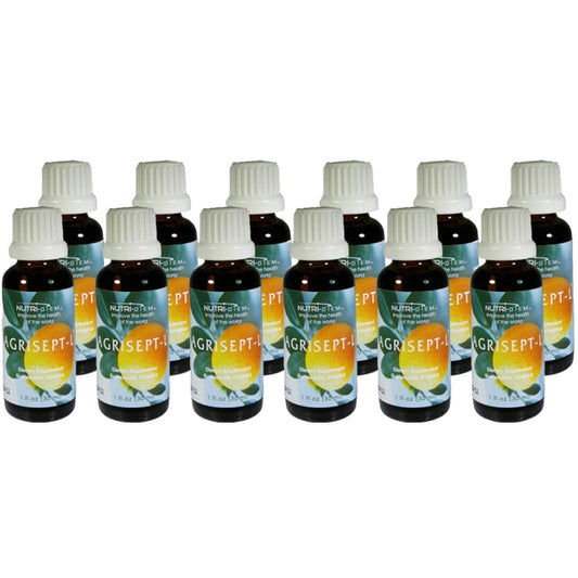 Nutri-Diem Agrisept L Antioxidant 30ml bottle, compact and travel-ready.