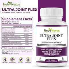 Nutri-Nexus MSM turmeric boswellia capsules image suggests natural comfort and movement.