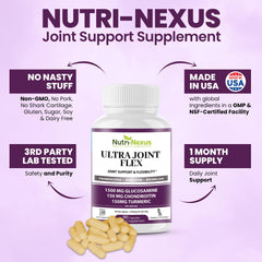 Nutri-Nexus turmeric and boswellia visuals suggest blend for active daily routines.