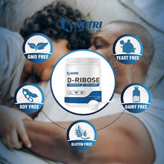 NUTRI POTENTIA D-Ribose packaging box displayed on a clean surface