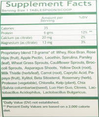 Nutri-West Total Green Protein Powder scoop close-up highlighting plant-based protein