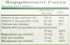 Nutri-West Total Multimune bottle cap and tablet count for easy daily dosing