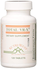 Nutri-West Total VR-X bottle front view with clear label for quick identification