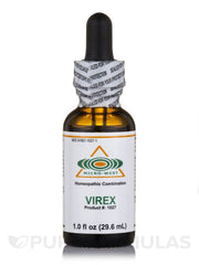 Nutri-West Virex bottle cap shown for secure storage.
