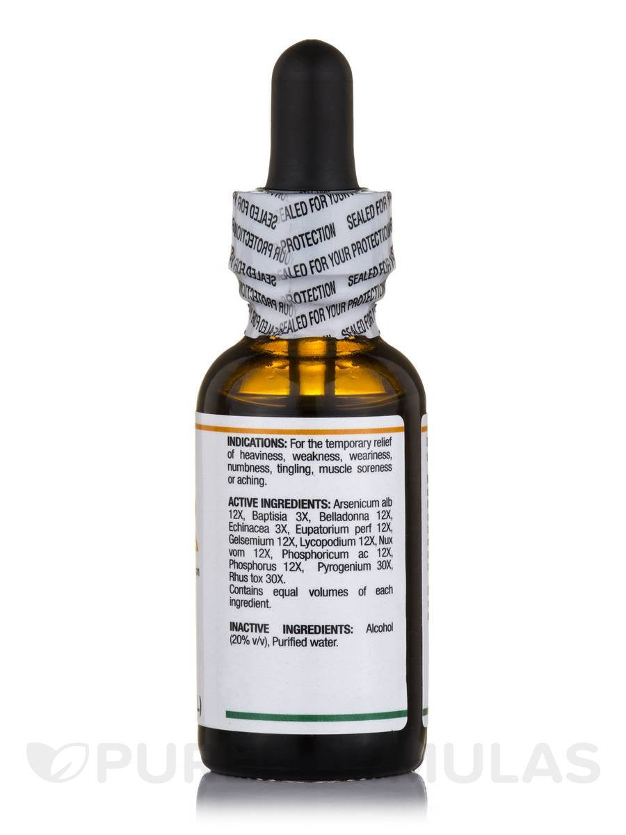 Nutri-West Virex label close-up highlighting homeopathic formula.